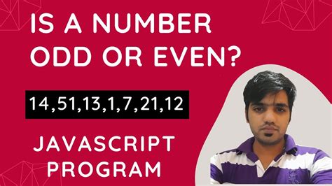 odd even in javascript|Check if a number is odd or even using Javascript .